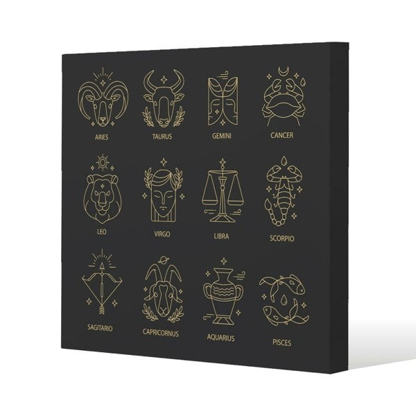 Benjamin Tate Design Zodiac sign set (canvas)