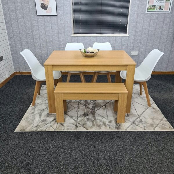 Kosy Koala Dining Table Set with 4 Chairs Dining Room and Kitchen table set of 4, and Bench
