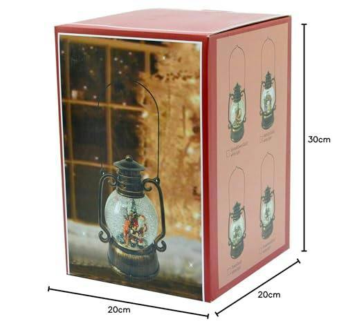 3cm Musical LED Water Filled Swirling Glitter Nativity Lantern Light image 6
