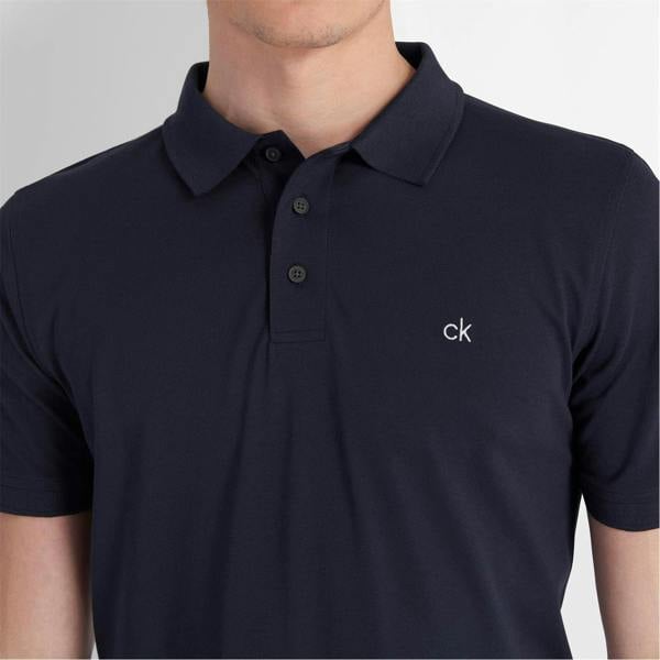 Calvin Klein Mens Golf Polo Shirt - Navy - 