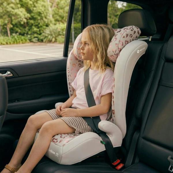 My Babiie MBCS23 High-Back Booster Lite R129 Car Seat - Blush Leopard