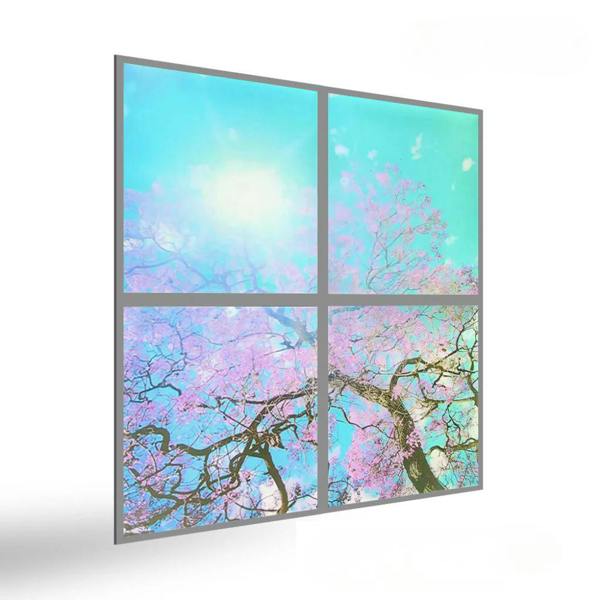 ENER-J 60x60cms SKY Panel with Cherry blossom trees 2D Effect (4 pcs set)