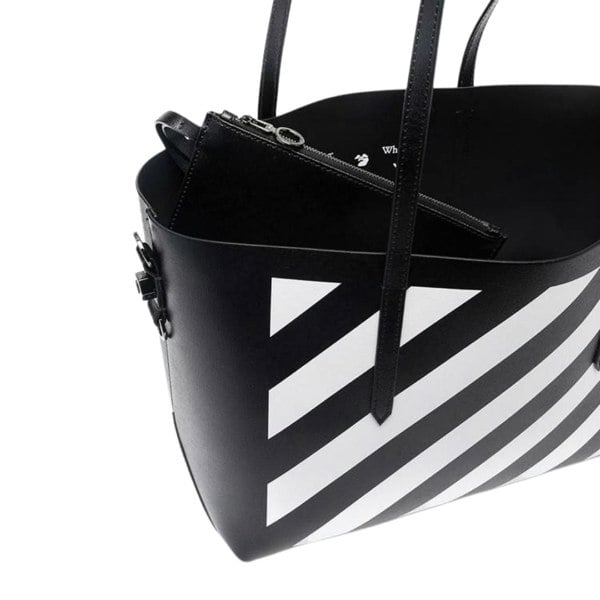 Off white diagonal tote bag sale