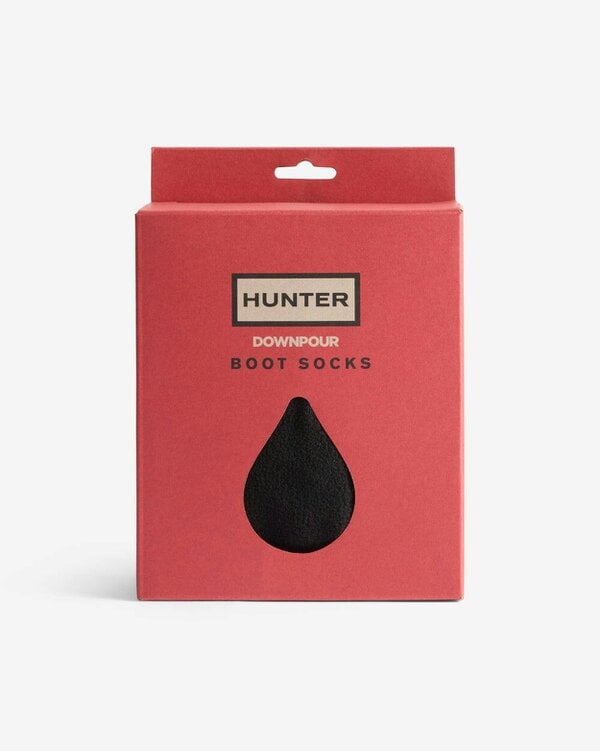 Hunter Downpour Boot Short Boot Socks - Black