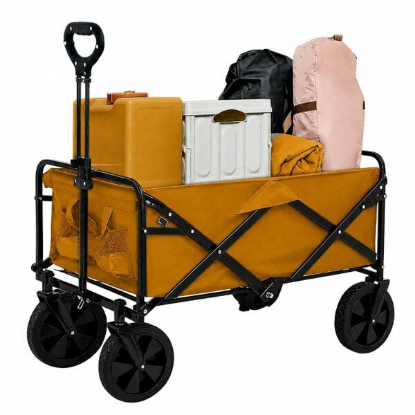 Neo Foldable Collapsible Garden Cart - Khaki