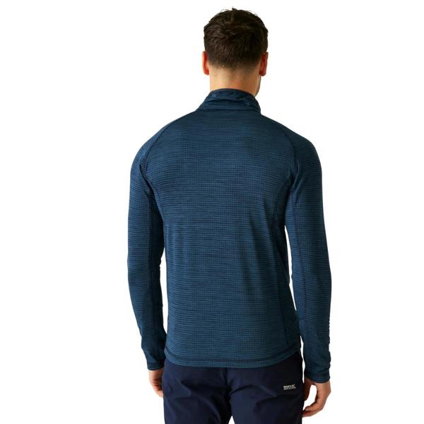 Regatta Mens Yonder II Half Zip Fleece Top - Moonlight Denim - 