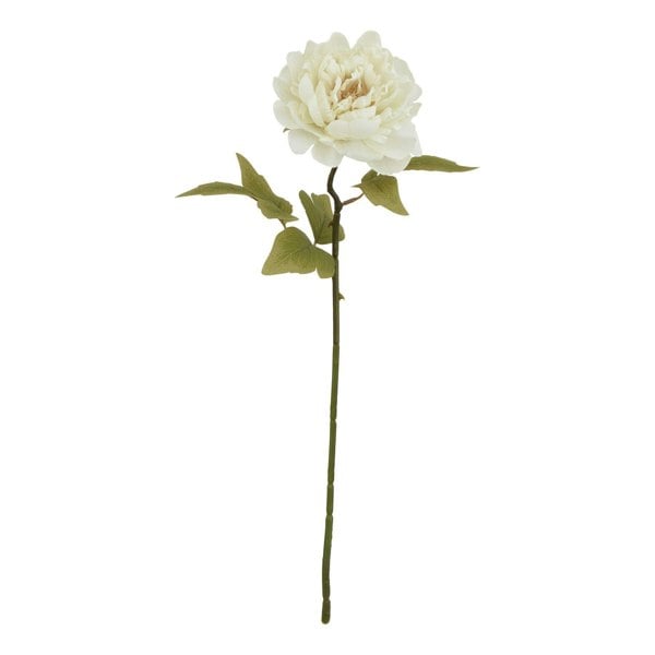 Hill Interiors The Natural Garden Collection Peony Artificial Flower - White