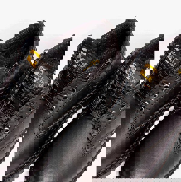 Grafters CONTRACTOR Unisex Leather Safety Shoes Black