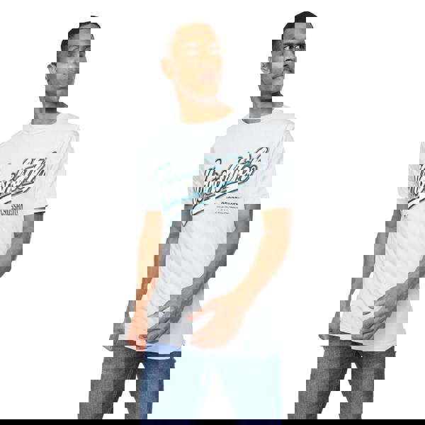 Crosshatch Mens Cronstand Logo T-Shirt - Light Blue - 