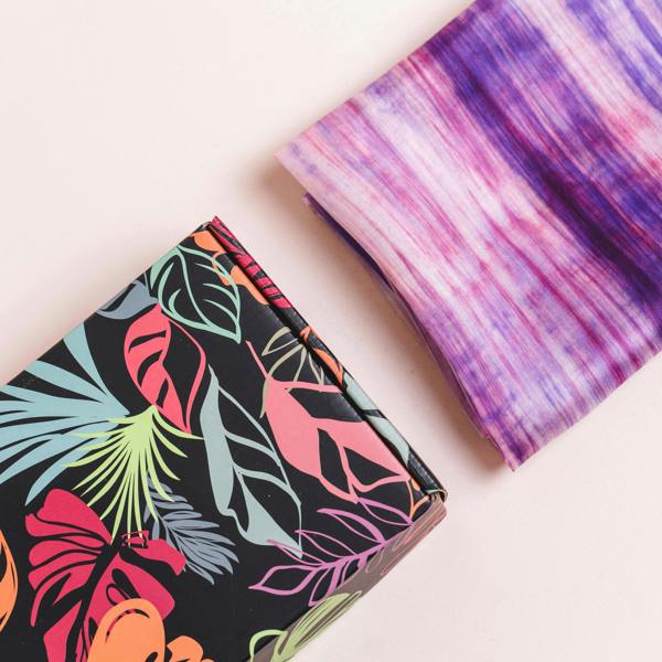 Purple & Pink Brushstroke Silk Scarf – Hand-Dyed Mulberry Silk, Evening Wrap & Gift