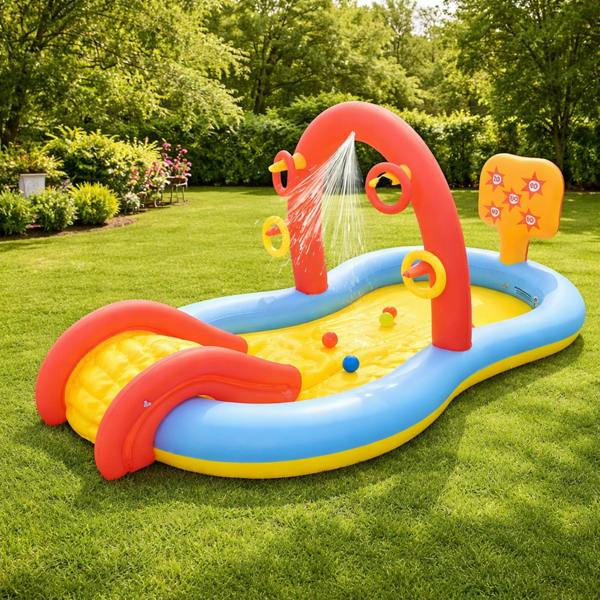 Dragodirect Large 2.2m Inflatable Splash Pool Water Spray Kids