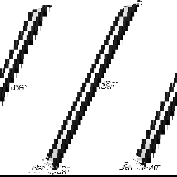 Monstershop Oval Mirror Radiator - 1800mm x 500mm - Black