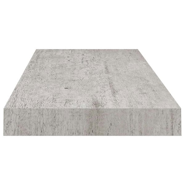Berkfield Floating Wall Shelves 2 pcs Concrete Grey 60x23.5x3.8 cm MDF
