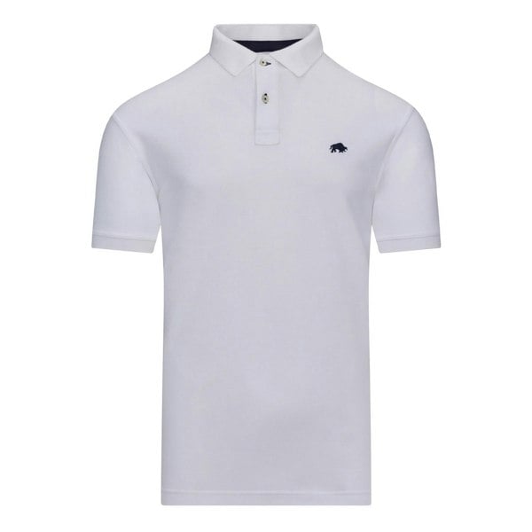 Raging Bull Mens Classic Organic Polo Shirt - White