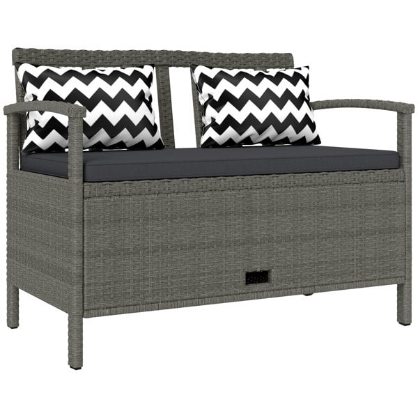 Rattan Storage Bench