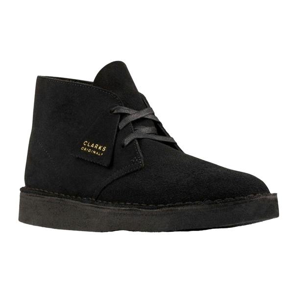 Clarks Originals Mens Suede Desert Boots - Black
