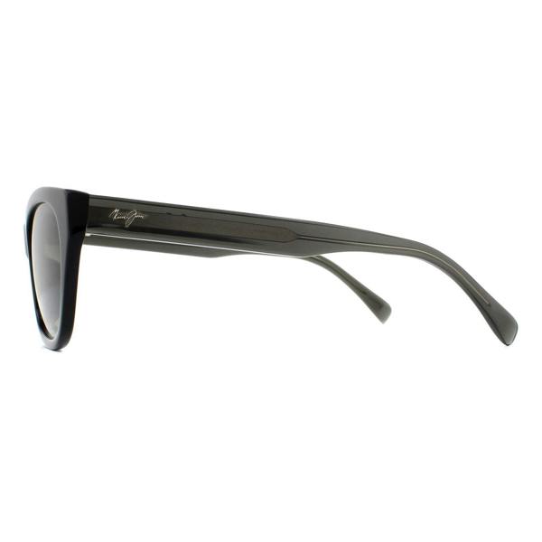 Maui Jim Sunglasses Capri GS820-02N Black with Transparent Grey Neutral Grey Polarized
