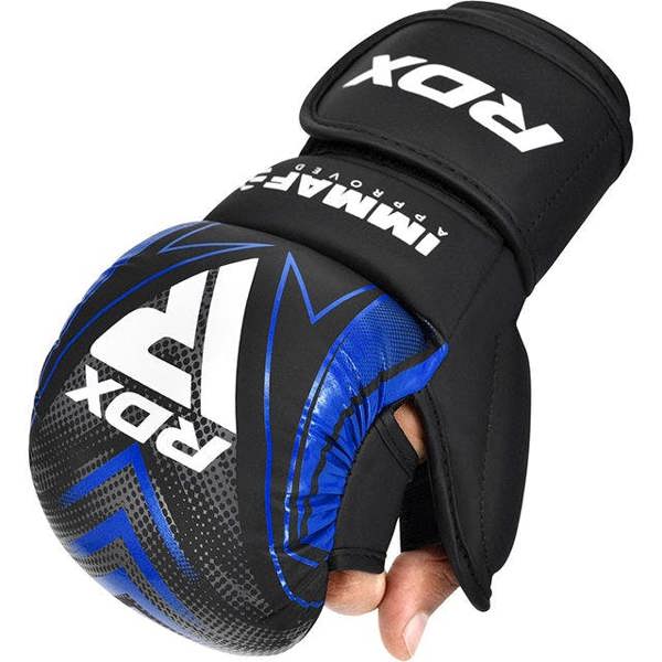 RDX Sports GRAPPLING GLOVES SHOOTER IMMAF-1 BLUE
