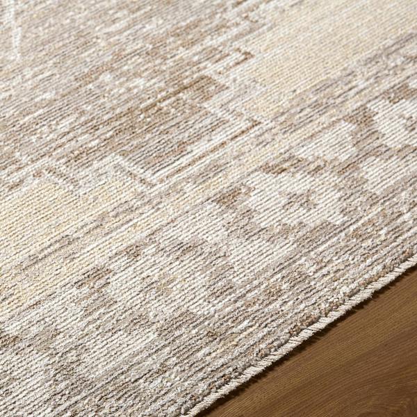 Livabliss Fifth Avenue-Vintage Brown Grey Off-White Traditional Boho Fringe Rug