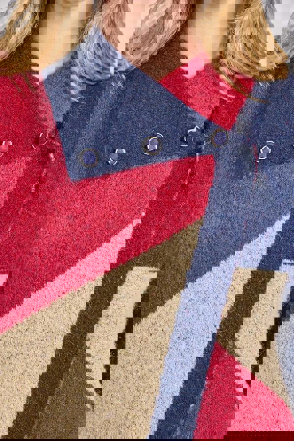 Mudflower Colour Block Coatigan