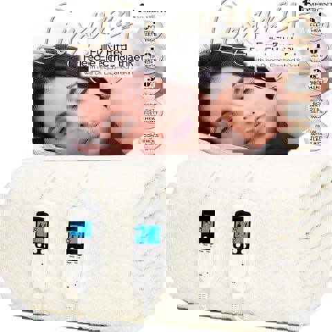 Homefront King Size Luxury Fleece Electric Blanket With Digital Control, 9 Heat Settings and Timer Setting