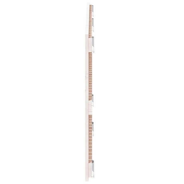 Berkfield Wall Headboard White 159.5x3x60 cm Solid Wood Pine