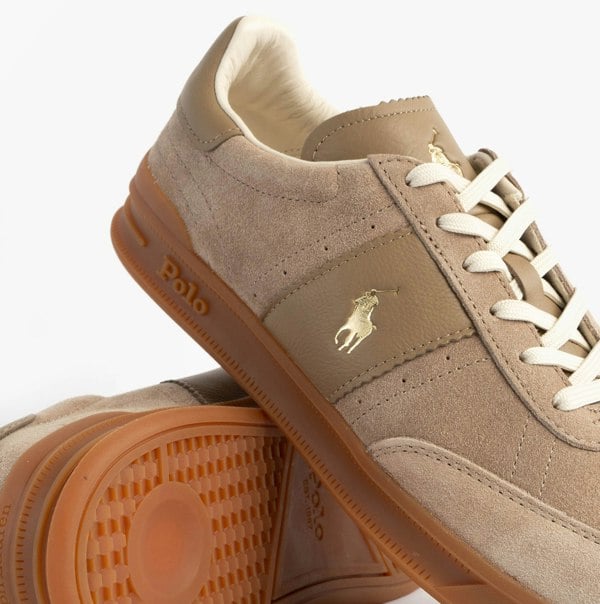 Polo Ralph Lauren Heritage Aera Mens Lace Up Suede Trainer Dirty Buck