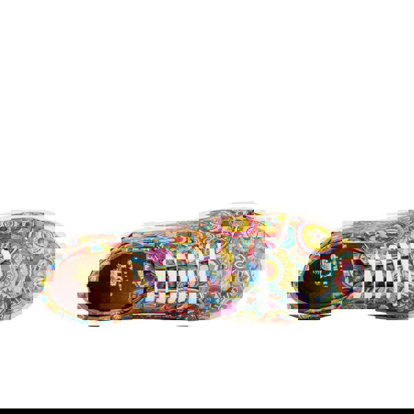 Embassy London Camila - Signature Print - Women's chunky sole leather trainer in colourful print