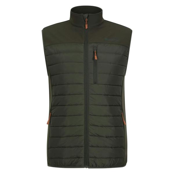 Mountain Warehouse Mens Turbine II Hybrid Padded Gilet - Green - 