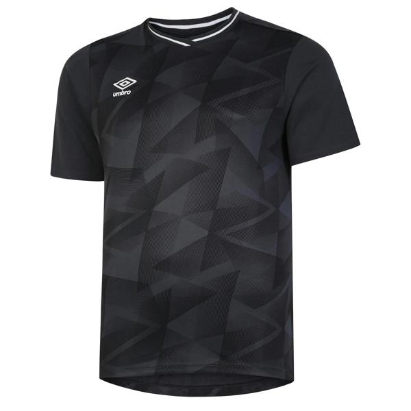 Umbro Childrens/Kids Triassic Short-Sleeved Jersey - Black/Carbon - 