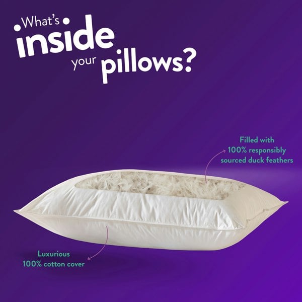 Slumberdown Duck Feather Medium Support Pillow