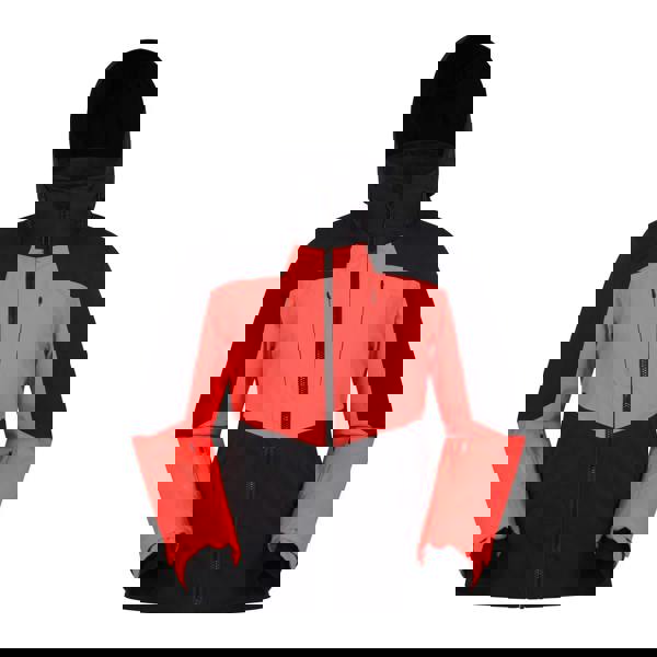 Mountain Warehouse Womens/Ladies Altitude Extreme RECCO Ski Jacket - Navy Blue/Red Orange - 