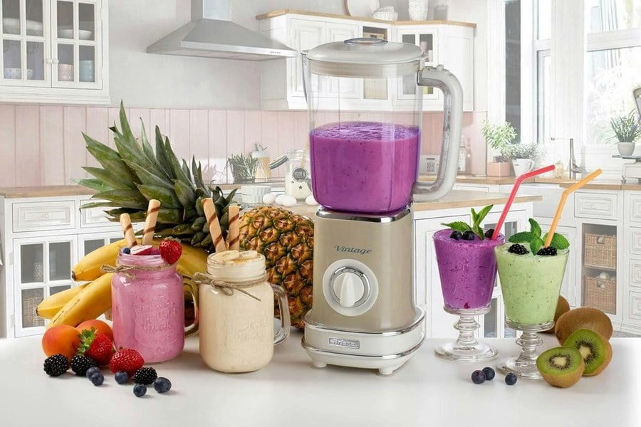 Ariete 568 Vintage Blender 500W 1.5L 2 Speed with Pulse Function Beige