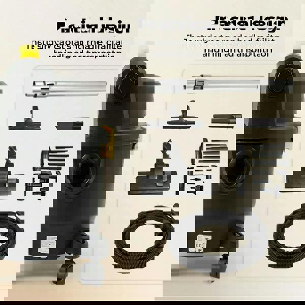 Spector Wet and Dry Cylinder Vacuum Cleaner Powerful Suction HEPA 1000W 15L