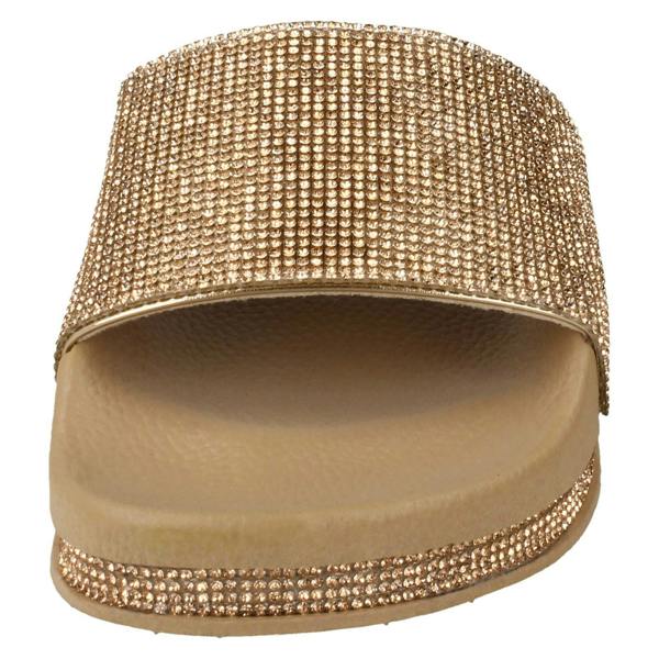 Savannah Ladies Savannah Diamante Slider Mules