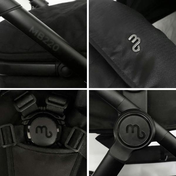 My Babiie MB220 2-in-1 Pramette & I-Size Car Seat - Black