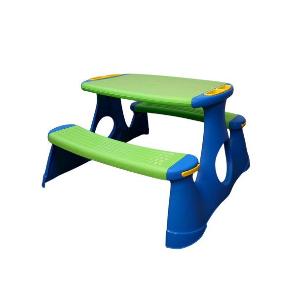 Samuel Alexander 48cm Kids Outdoor Garden Patio Plastic Picnic Table and Bench