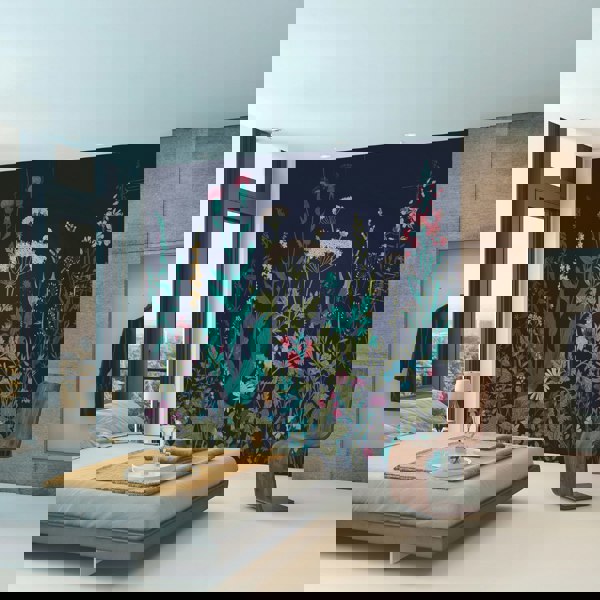 Origin Murals Botanical Fleur - Indigo