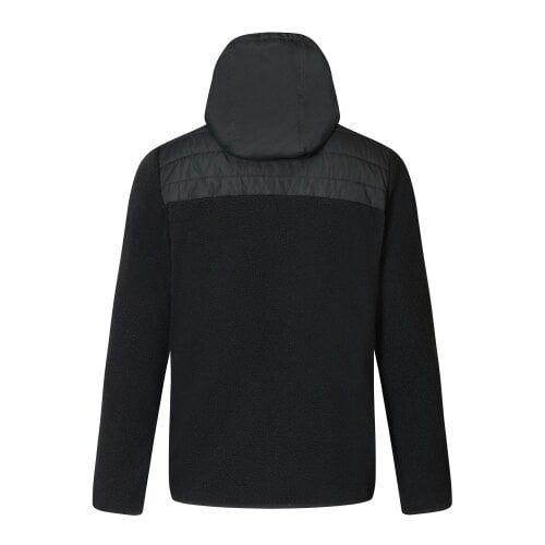 Regatta Mens Frankie Two Tone Borg Fleece Hybrid Jacket - Black