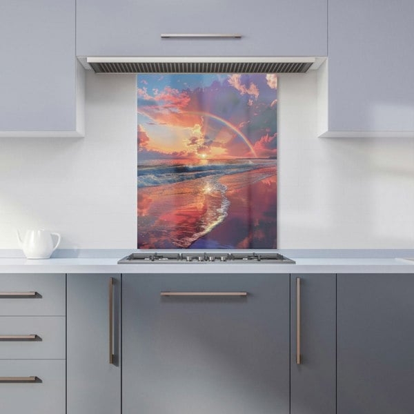 Warren Reed - Designer Rainbow Reflection on the Shore Kitchen Splashback