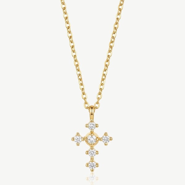 MUCHV Dainty Cross Necklace