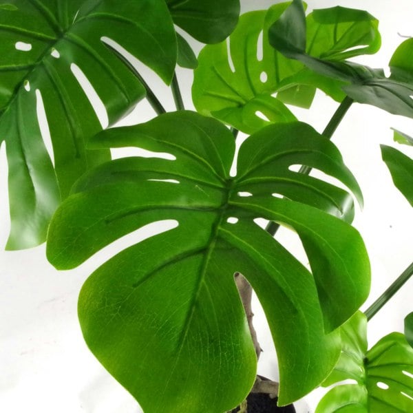 Leaf 60cm Artificial Twisted Stem Vine Monstera Plant