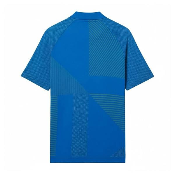 Lacoste Mens Tennis Seamless Polo Shirt - Blue - 