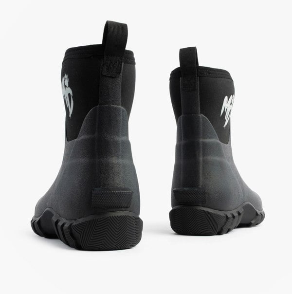 Mud Dogs RUTLAND SHORT Unisex Neoprene Wellington Boots Black