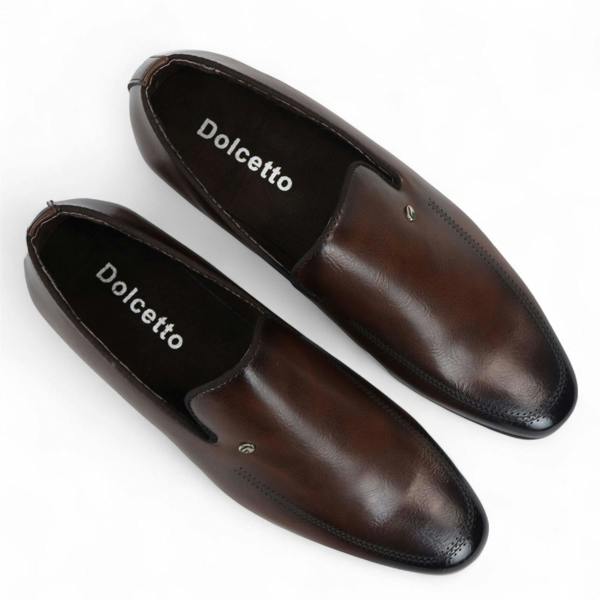 Infinity Leather Men's Classic Slip-On Loafers Formal Shoes