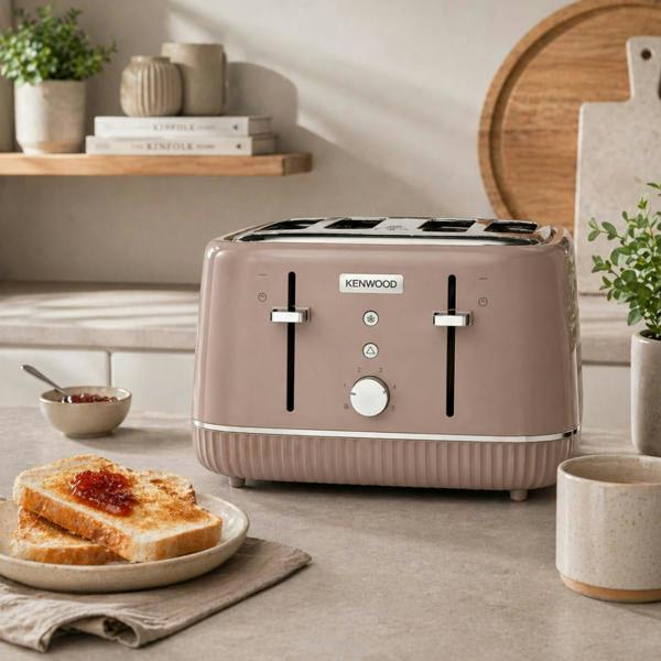 KENWOOD Elegancy TFP10.A0BW 4-Slice Toaster 1800 W Mocha