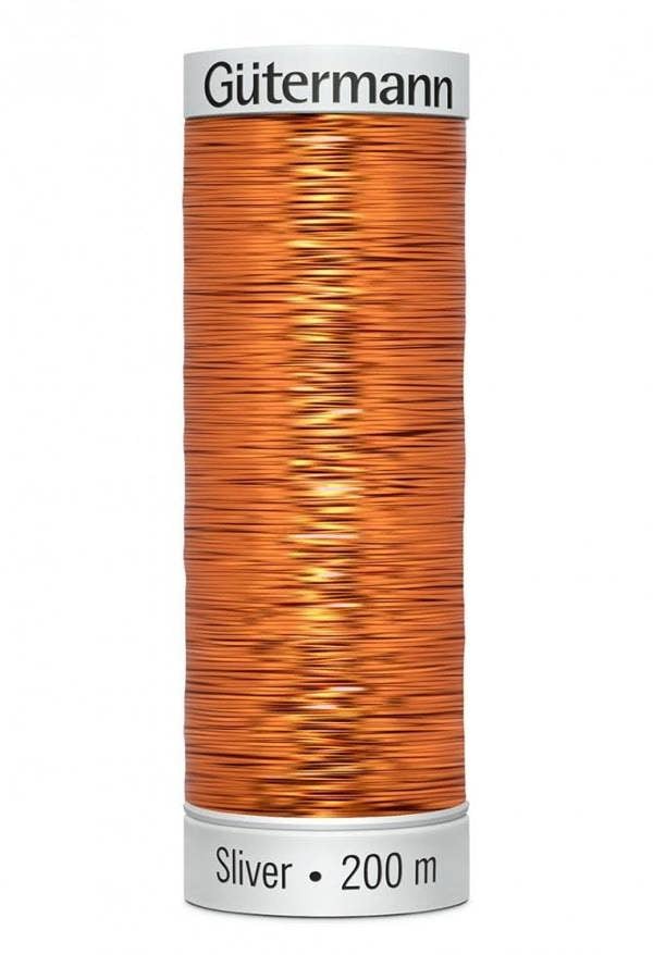 Gutermann Sulky Sliver Embroidery Thread 200m Polyamide, Polyester Thread Suitable For Embroidery