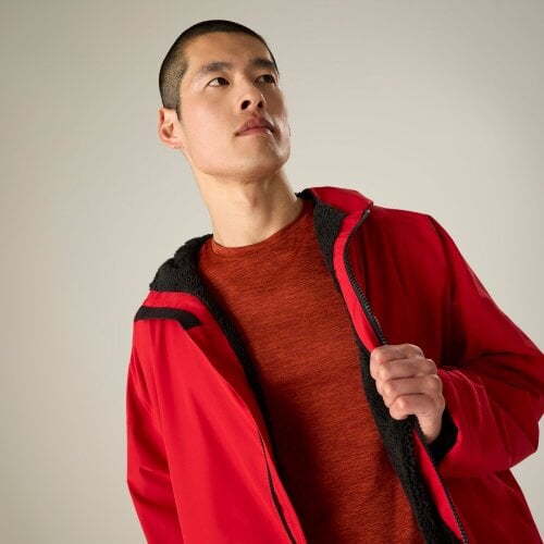 Regatta Unisex Adult Changing Robe - Classic Red/Black
