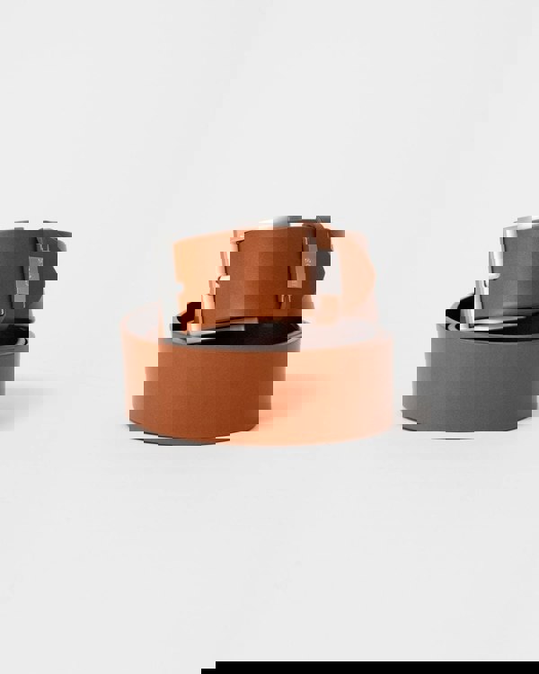 BOSS Orange Connio Mens Leather Belt NOS - Medium Brown 210