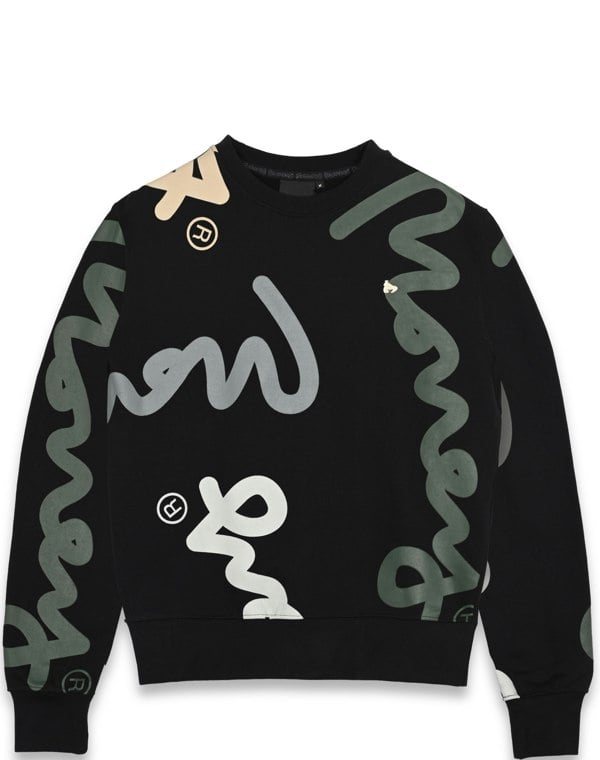 Money Super Sig Crew Sweat Black